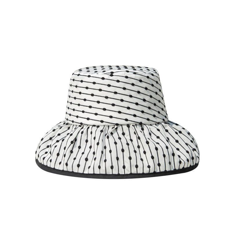23新款布帽遮陽防曬漁夫帽優雅簡約百搭女出遊海邊